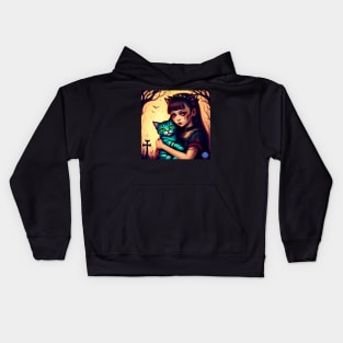 CAT SCRATCH FEVER Kids Hoodie